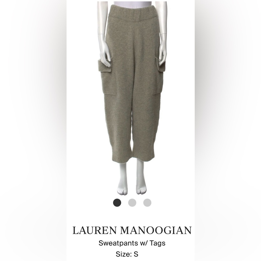 Lauren Manoogian Knit Sweatpants (never worn, with tags) with Cargo pockets.